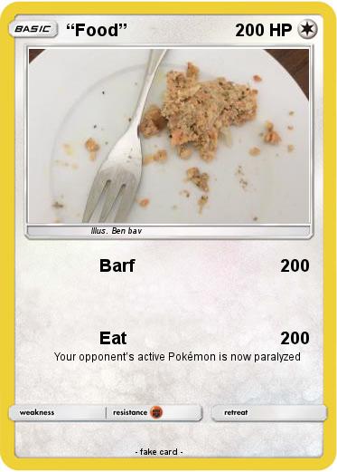 Pokemon “Food”
