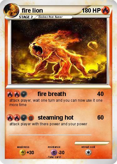 Pokemon fire lion