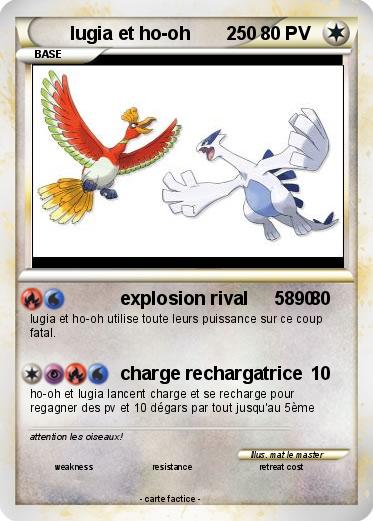 Pokemon lugia et ho-oh       250