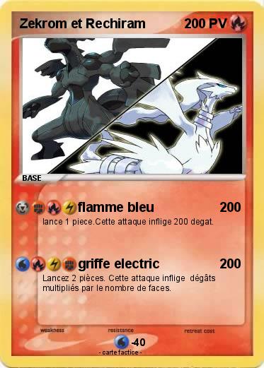 Pokemon Zekrom et Rechiram