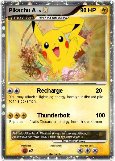Pokemon Pikachu A