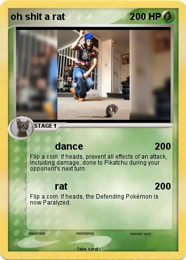 Pokemon oh shit a rat
