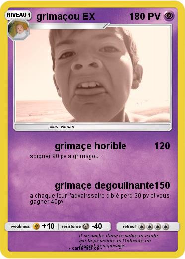 Pokemon grimaçou EX