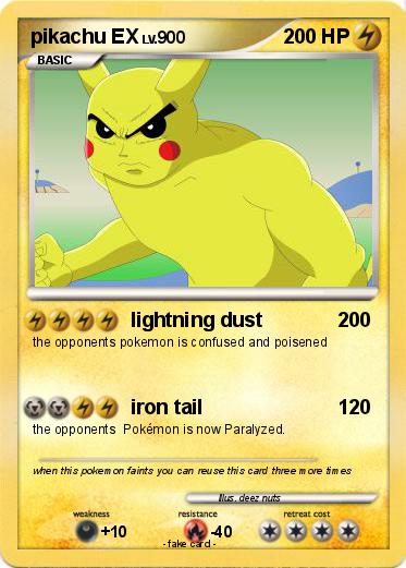 Pokemon pikachu EX