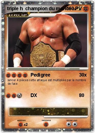 Pokemon triple h  champion du monde