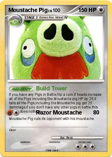 Pokemon Moustache Pig