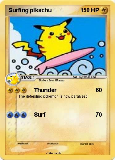 Pokemon Surfing pikachu