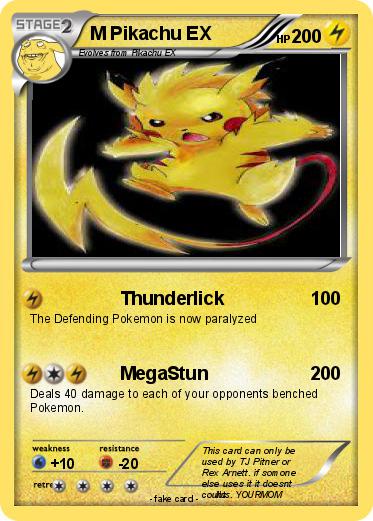 Pokemon M Pikachu EX