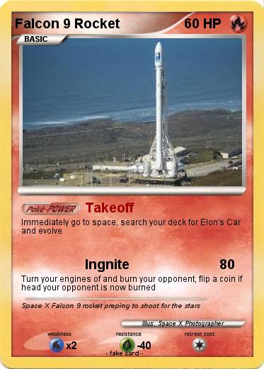 Pokemon Falcon 9 Rocket