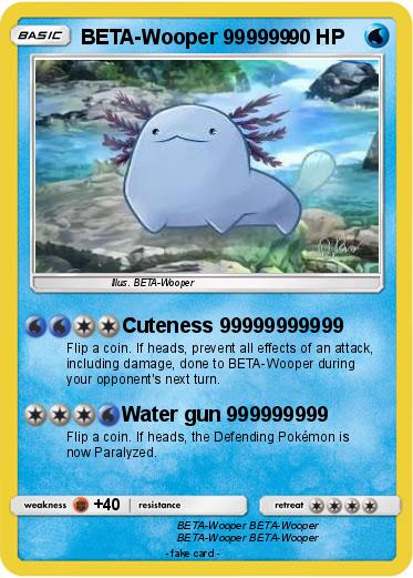 Pokemon BETA-Wooper 999999