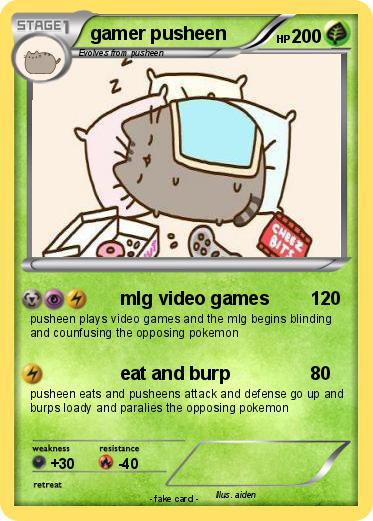 Pokemon gamer pusheen