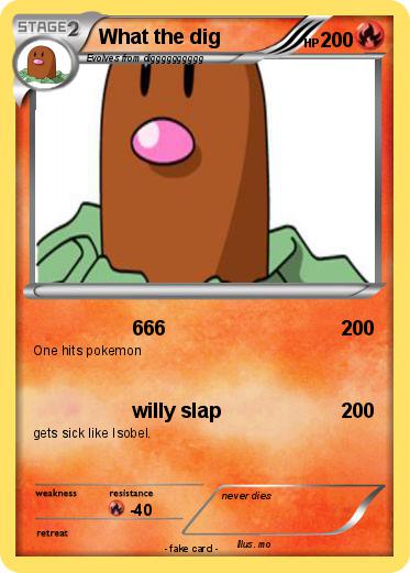 Pokemon What the dig