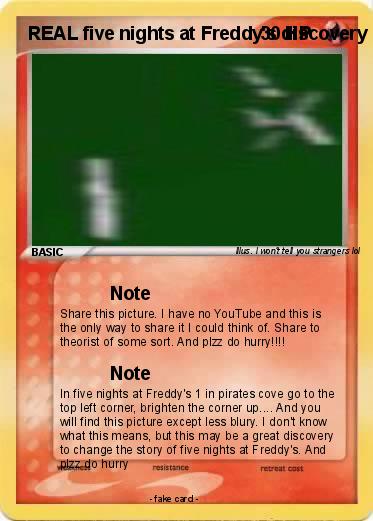 Pokemon REAL five nights at Freddy's discovery