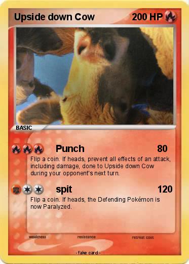 Pokemon Upside down Cow
