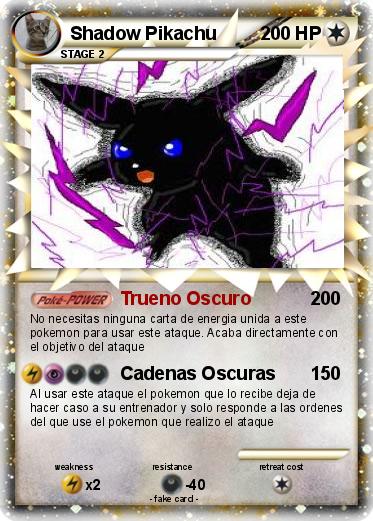 Pokemon Shadow Pikachu
