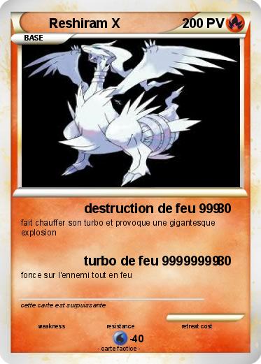 Pokemon Reshiram X