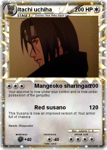 Pokemon Itachi uchiha