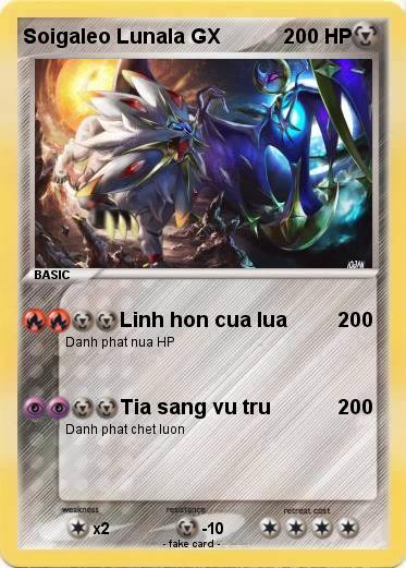 Pokemon Soigaleo Lunala GX