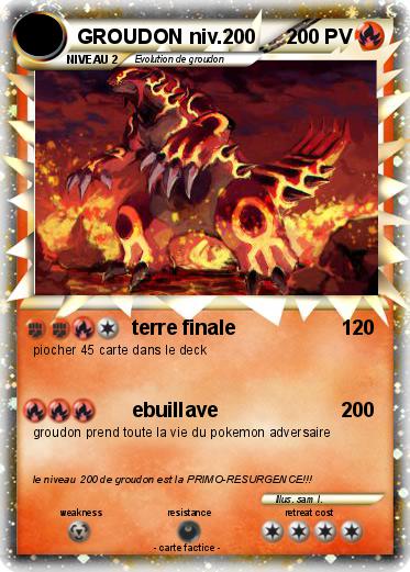 Pokemon GROUDON niv.200