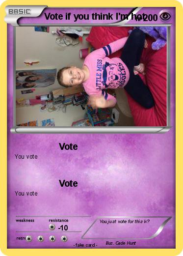 Pokemon Vote if you think I'm hot
