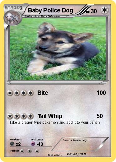 Pokemon Baby Police Dog