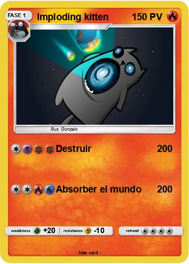 Pokemon Imploding kitten