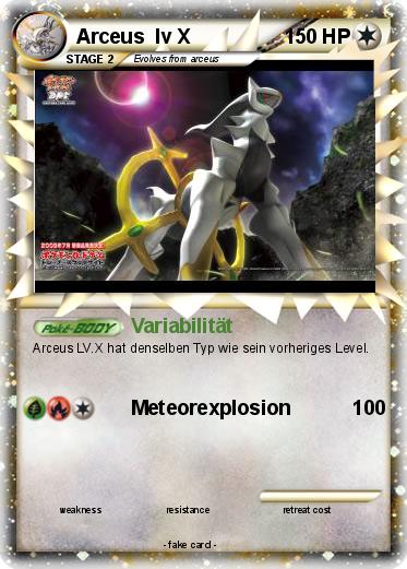 Pokemon Arceus  lv X