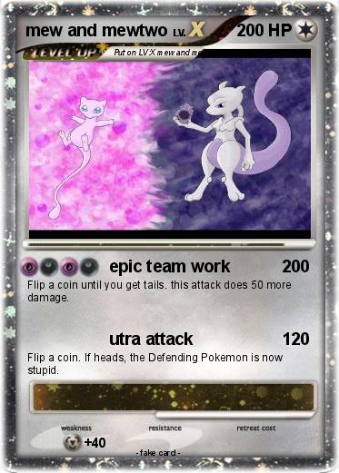 Pokemon mew and mewtwo