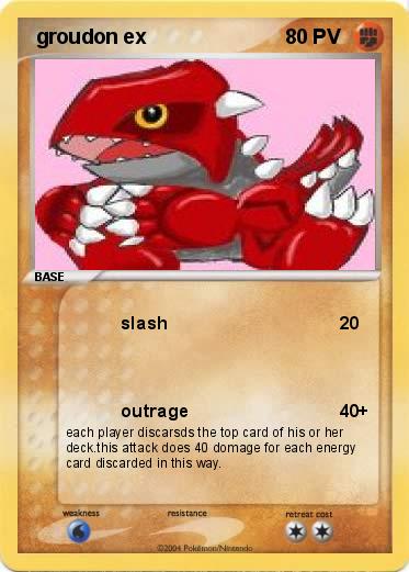 Pokemon  groudon ex