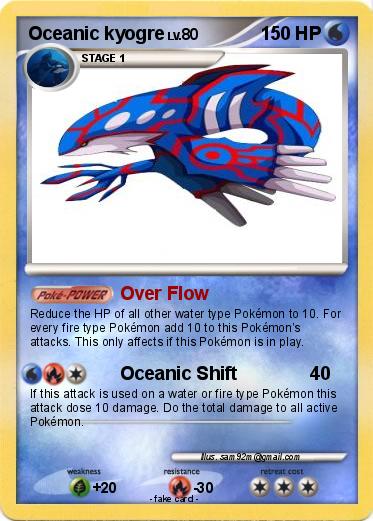 Pokemon Oceanic kyogre