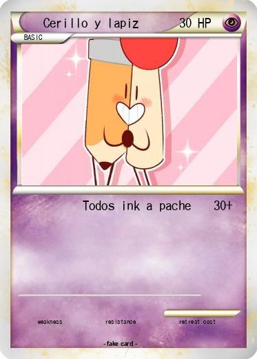 Pokemon Cerillo y lapiz