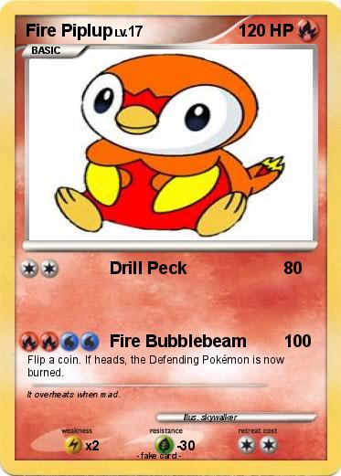 Pokemon Fire Piplup