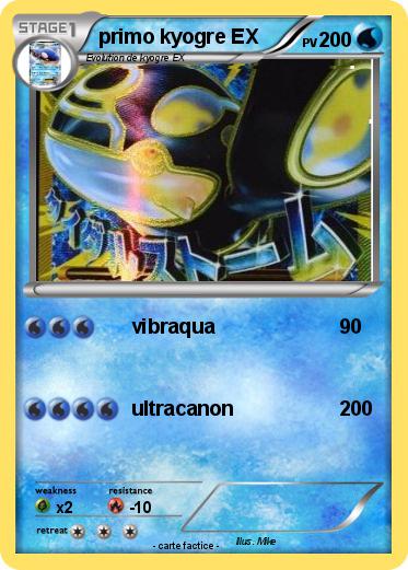 Pokemon primo kyogre EX