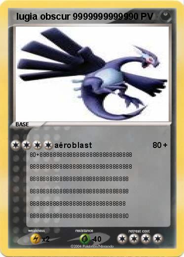 Pokemon  lugia obscur 99999999999