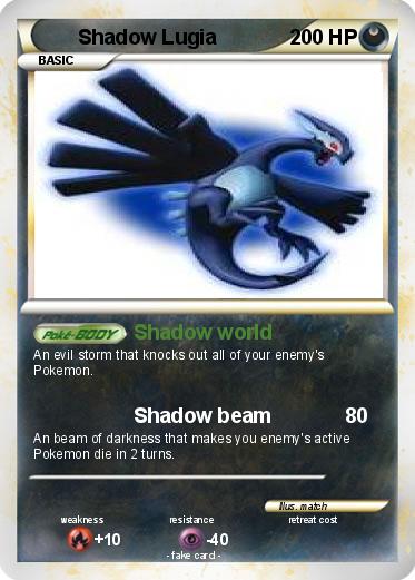 Pokemon Shadow Lugia
