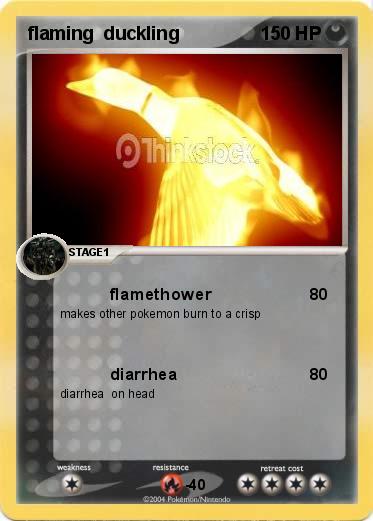 Pokemon flaming  duckling