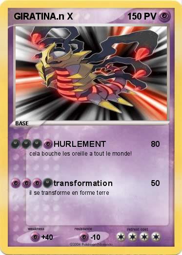 Pokemon GIRATINA.n X