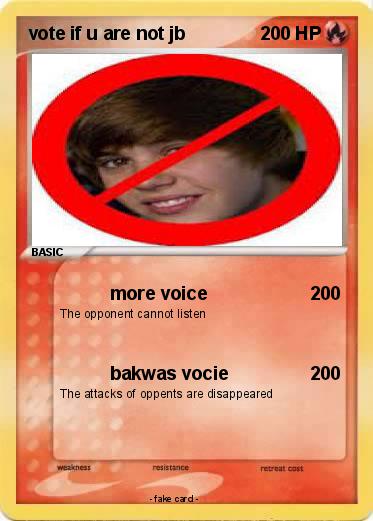 Pokemon vote if u are not jb