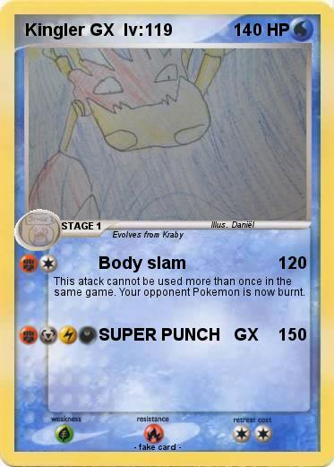 Pokemon Kingler GX  lv:119