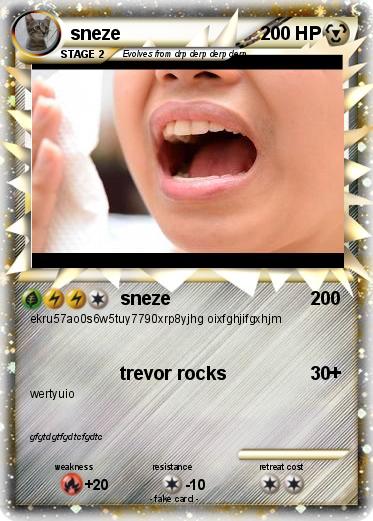 Pokemon sneze