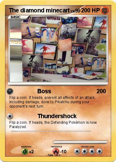 Pokemon The diamond minecart
