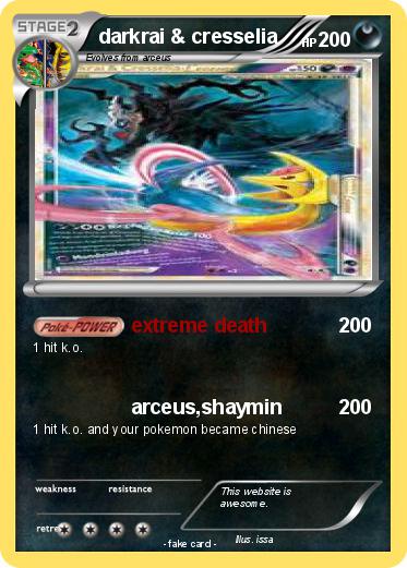 Pokemon darkrai & cresselia