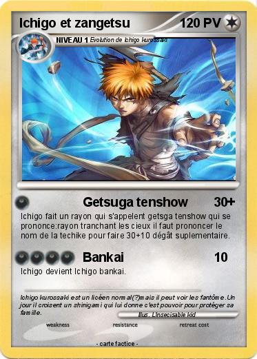 Pokemon Ichigo et zangetsu
