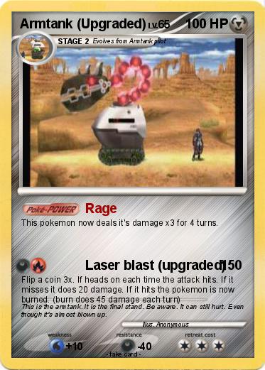 Pokemon Armtank (Upgraded)