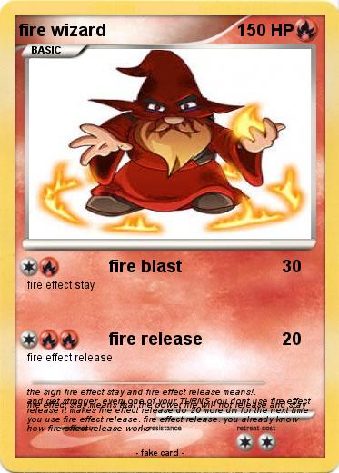 Pokemon fire wizard