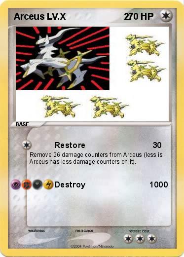 Pokemon Arceus LV.X                       2