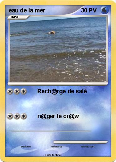 Pokemon eau de la mer