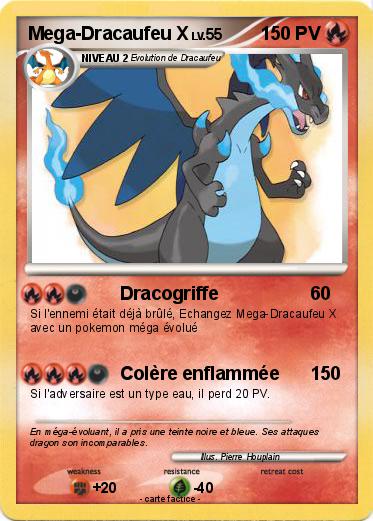 Pokemon Mega-Dracaufeu X