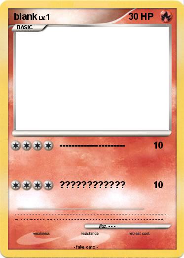 Pokemon blank