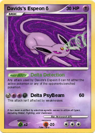 Pokemon Davids's Espeon δ